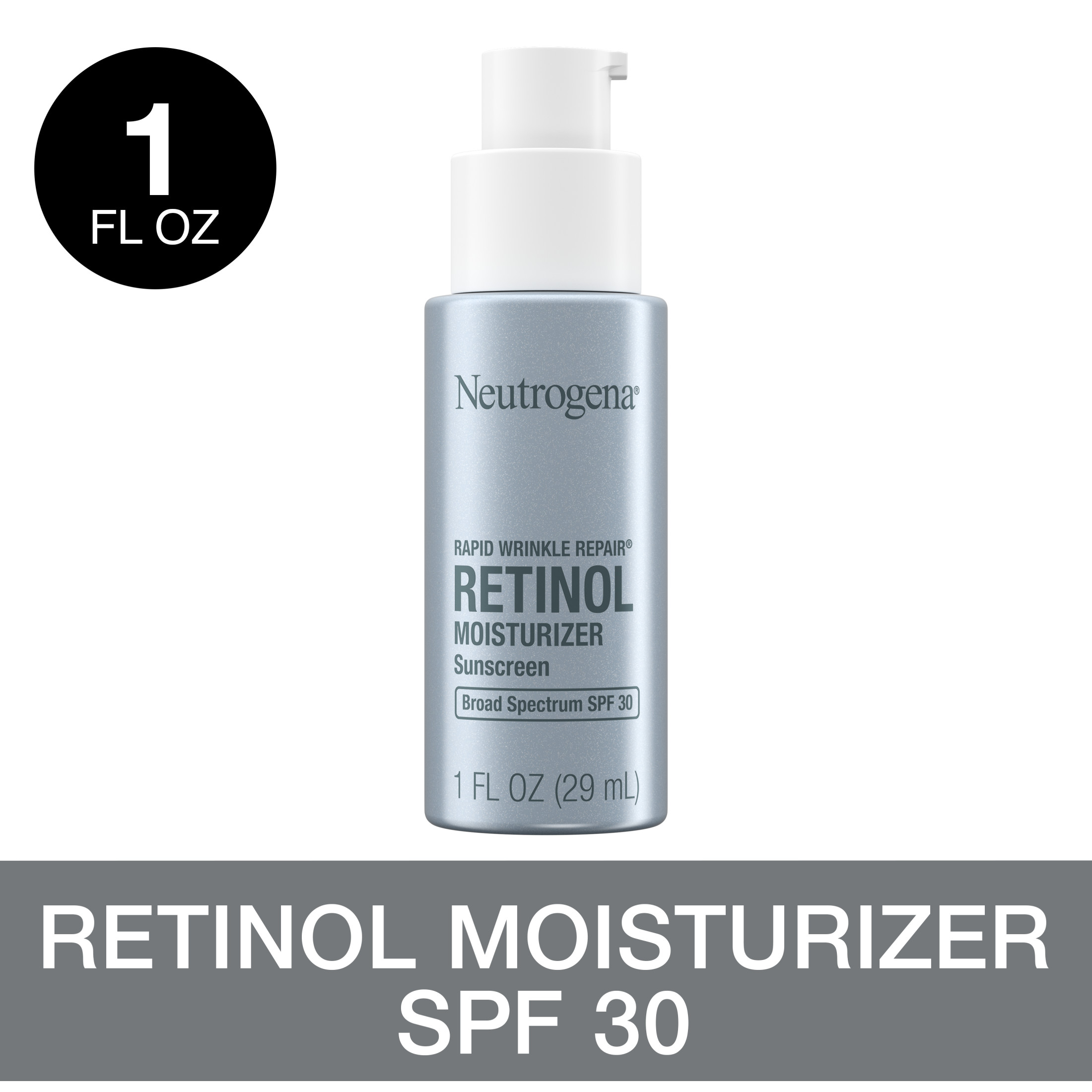 Neutrogena Rapid Repair Retinol Face Moisturizer with SPF 30, Wrinkle Cream, 1 oz - image 1 of 11