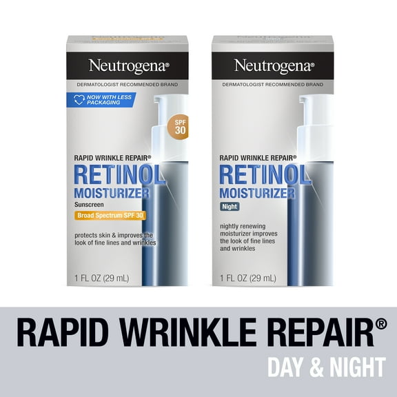 Neutrogena Rapid Repair SPF 30 + Retinol Facial Moisurizer Set, 1 oz