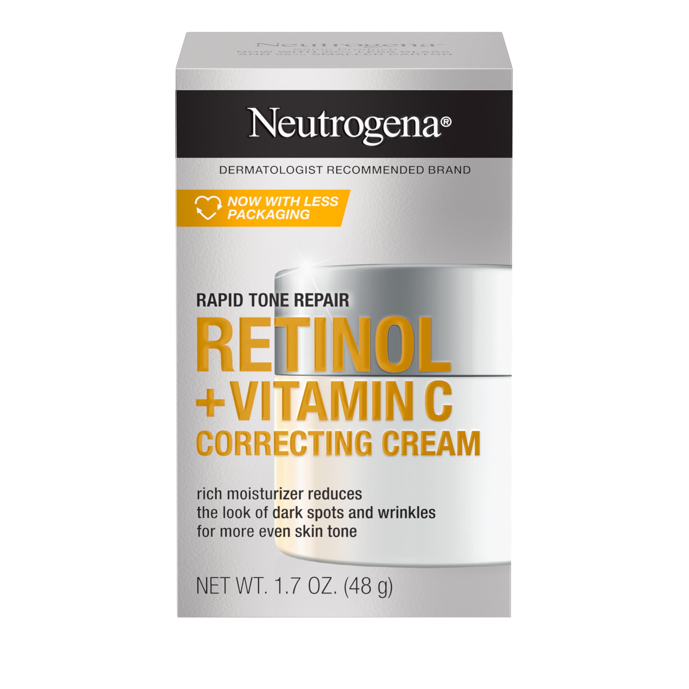 Neutrogena Rapid Tone Repair Retinol + Vitamin C Face Cream, 1.7 oz