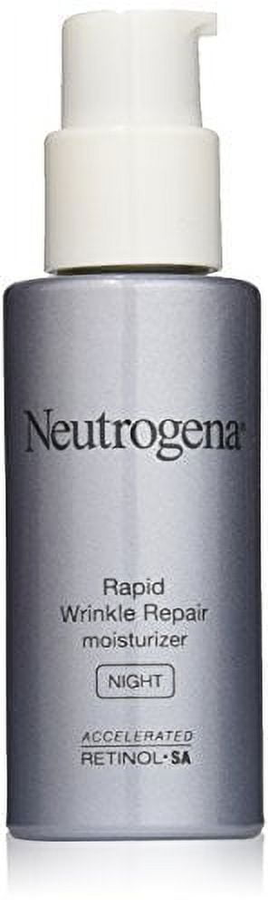Neutrogena Rapid Wrinkle Repair Anti-Wrinkle Night Accelerated Retinol SA Facial Moisturizer, 1 fl. Oz (Pack of 4)