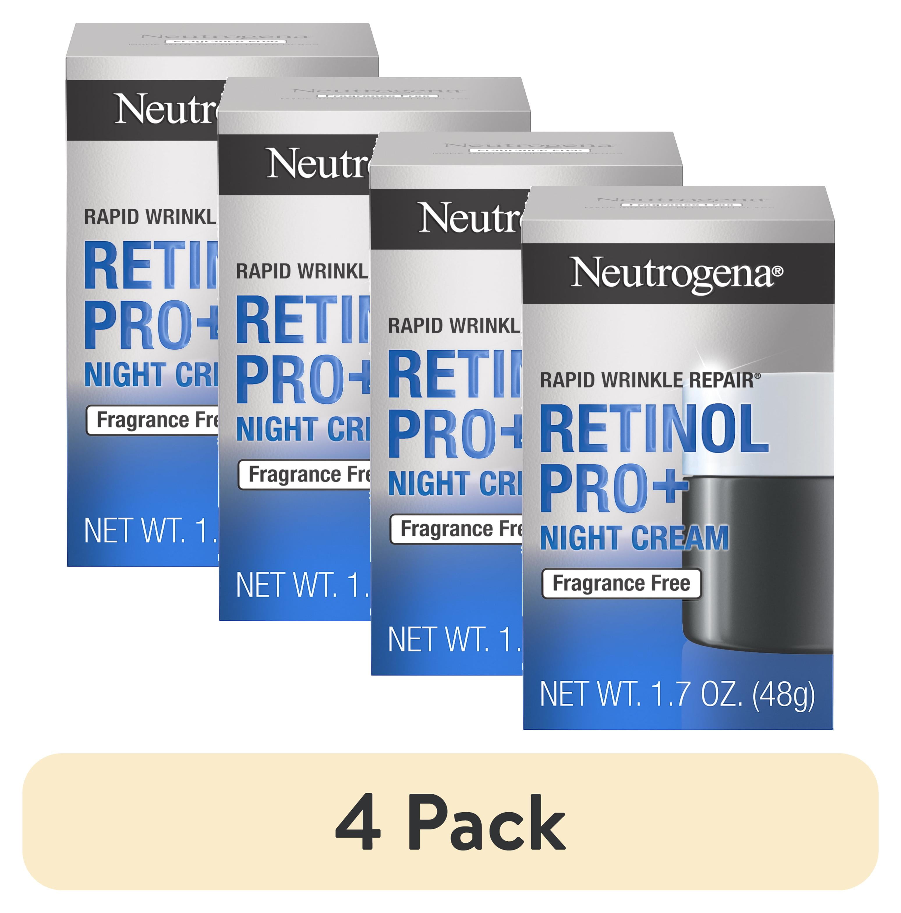 (4 pack) Neutrogena Rapid Wrinkle Repair Cream, Retinol Pro+ Night ...