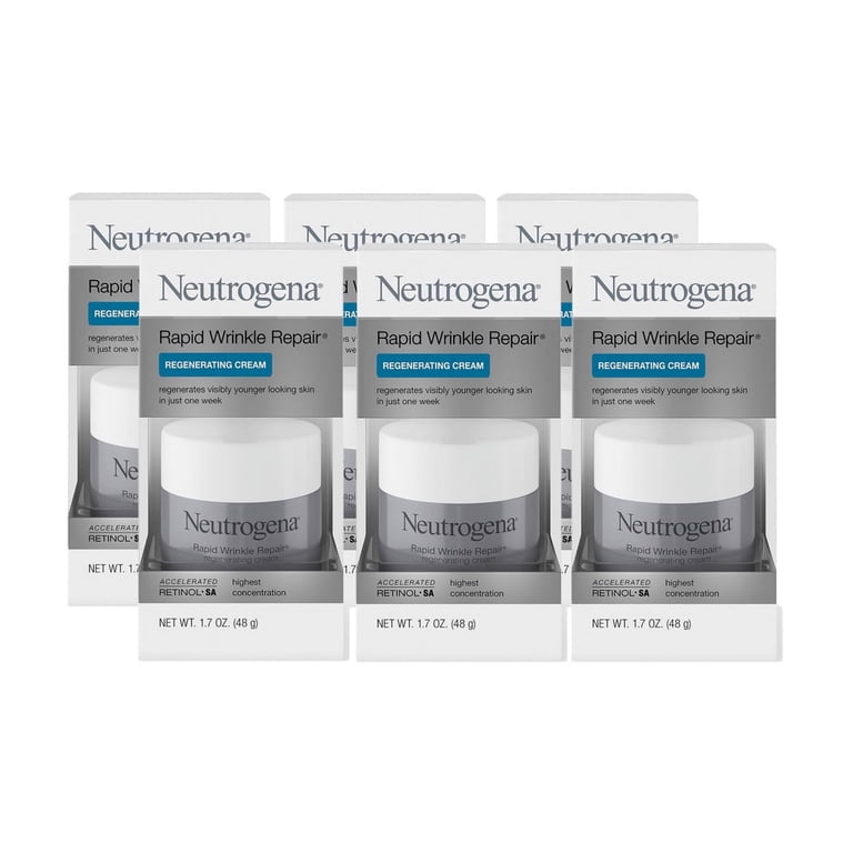 Neutrogena Rapid Wrinkle Repair Regenerating Cream 1.7 oz (Pack of