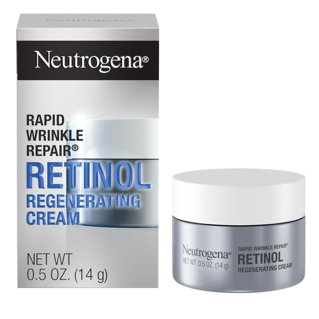 Neutrogena Rapid Wrinkle Repair Retinol Cream, Hyaluronic Acid, 0.5 Oz 