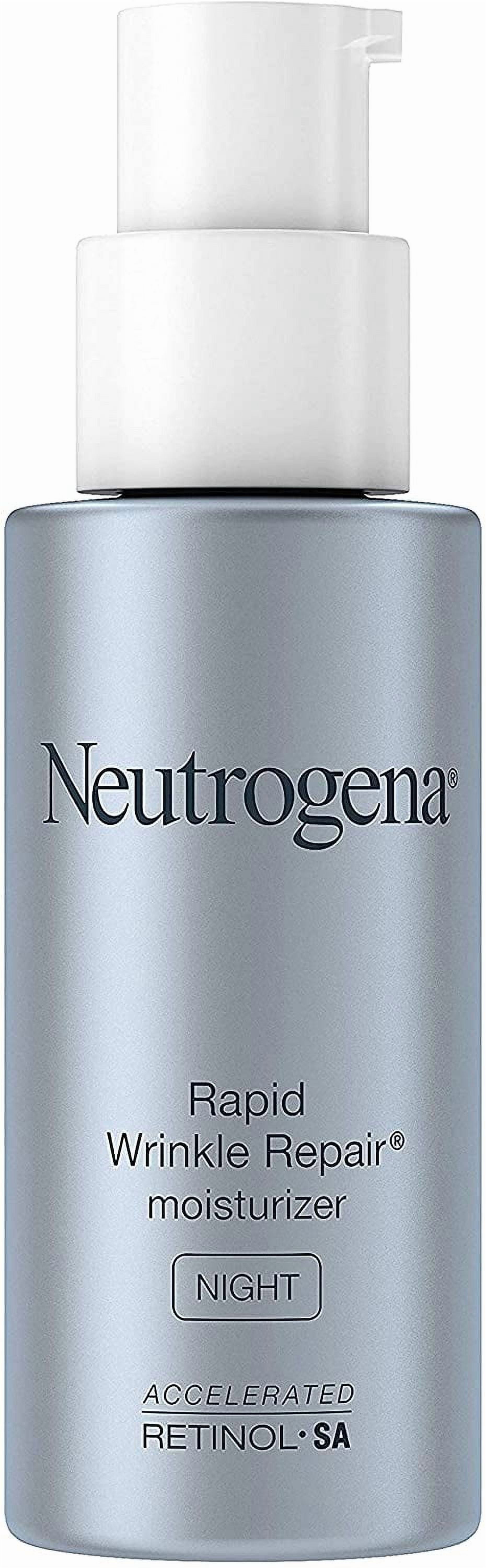 Neutrogena Rapid Wrinkle Repair Retinol Night Face Moisturizer, Daily Anti-Aging Face Cream with Retinol & Hyaluronic Acid to Fight Fine Lines & Wrinkles, 1 fl. oz