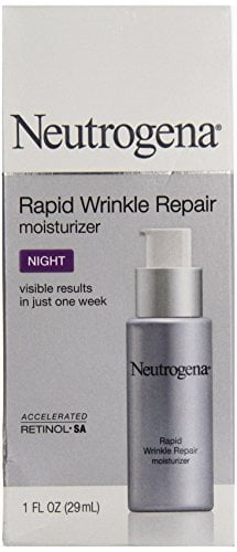 Neutrogena Rapid Wrinkle Repair Retinol Night Face Moisturizer with Hyaluronic Acid - 1 fl oz