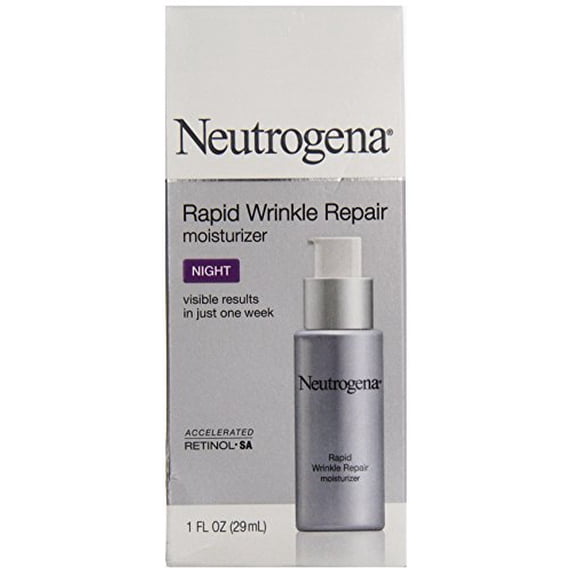 Neutrogena Rapid Wrinkle Repair Retinol Night Face Moisturizer with Hyaluronic Acid - 1 fl oz