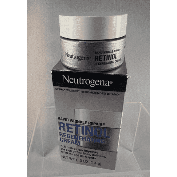 Neutrogena Rapid Wrinkle Repair Retinol Regenerating Anti-Aging Face Cream & Hyaluronic Acid; Anti-Wrinkle Retinol Moisturizer & Neck Cream, with Hyaluronic Acid & Retinol, 1.7 oz
