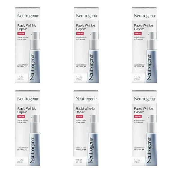 Neutrogena Rapid Wrinkle Repair Serum 1 oz (Pack of 6)