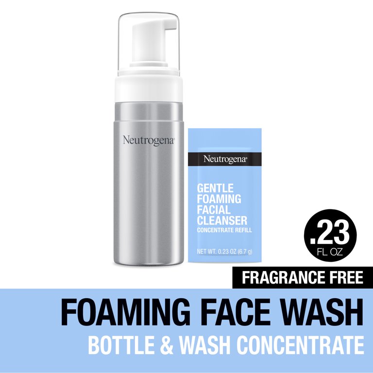 Neutrogena Reusable Gentle Foaming Facial Cleanser, Face Wash