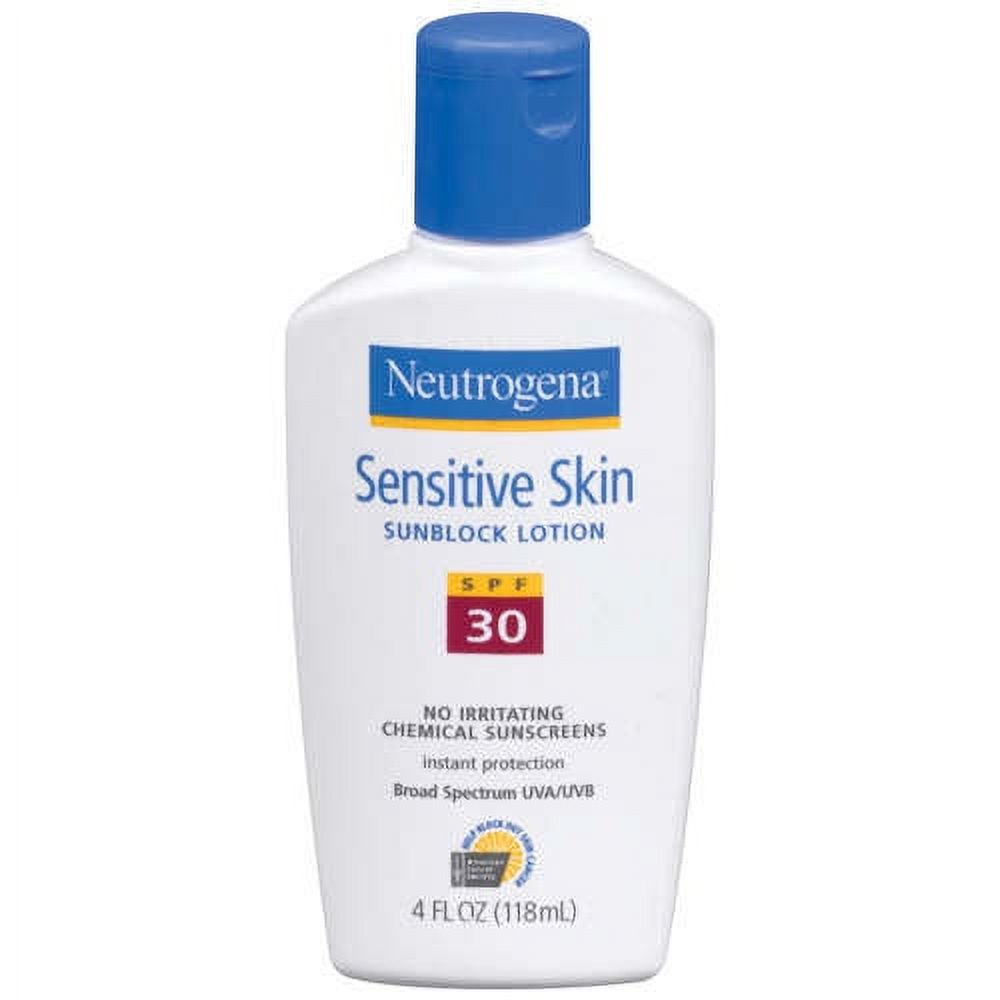 Neutrogena Sensitive Skin Sunscreen Lotion, SPF 30, 4 Oz. - image 1 of 1