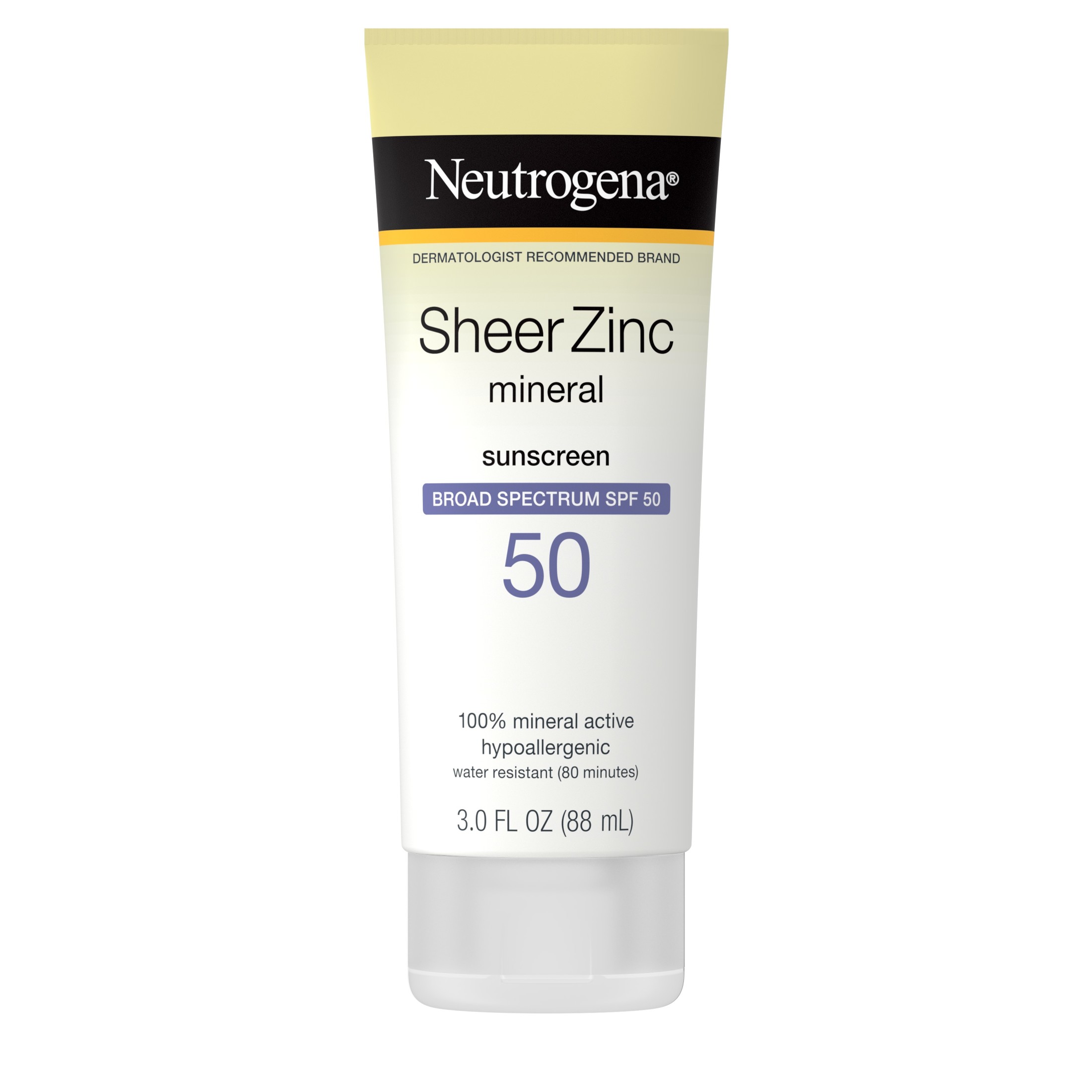 Neutrogena Sheer Zinc Dry-Touch Sunscreen Lotion with SPF 50, 3 fl. oz - image 1 of 15