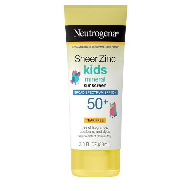 Neutrogena sheer zinc lotion