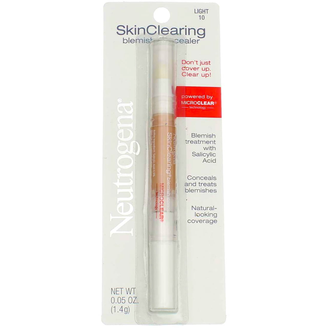 Neutrogena SkinClearing Blemish Concealer, Light [10], 0.05 oz