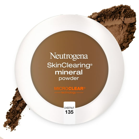 Neutrogena SkinClearing Pressed Acne Powder, Chestnut 135,. 38 oz