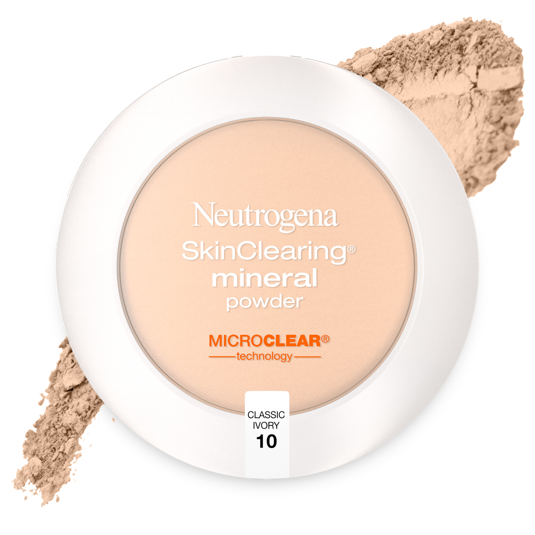 Neutrogena SkinClearing Pressed Acne Powder, Classic Ivory 10,.38 oz - image 1 of 9
