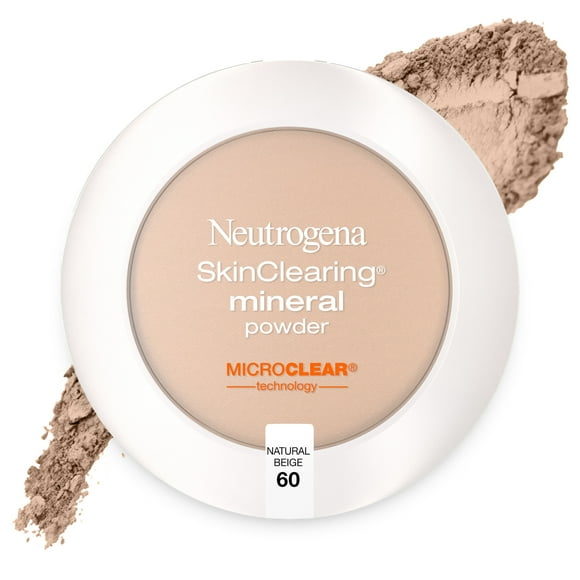 Neutrogena SkinClearing Pressed Acne Powder, Natural Beige 60,.38 oz