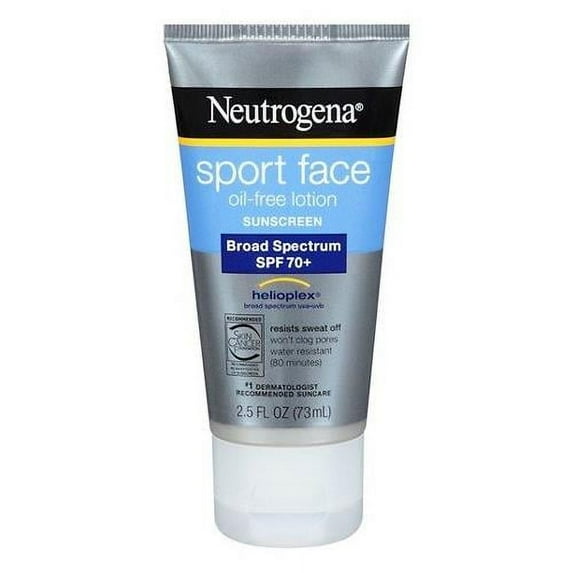 Neutrogena Sport Face Sunscreen Lotion SPF 70+ 2.50oz Each