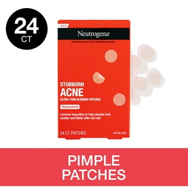 Neutrogena Stubborn Acne Hydrocolloid Acne Treatment Patch, 24 Count
