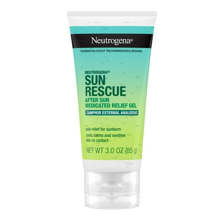 Neutrogena Sun Rescue After Sun Medicated Relief Gel, Camphor, 3 Oz