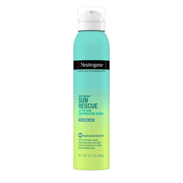 Neutrogena Sun Rescue After Sun Rehydrating Spray, Hyaluronic Acid, 6.7