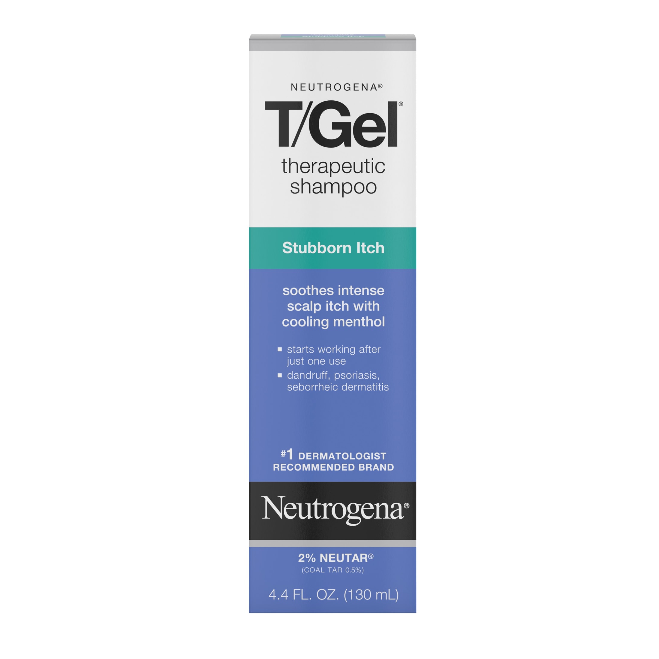 Neutrogena T/Gel Stubborn Itch Therapeutic Dandruff Shampoo, 4.4 fl. oz - image 1 of 12