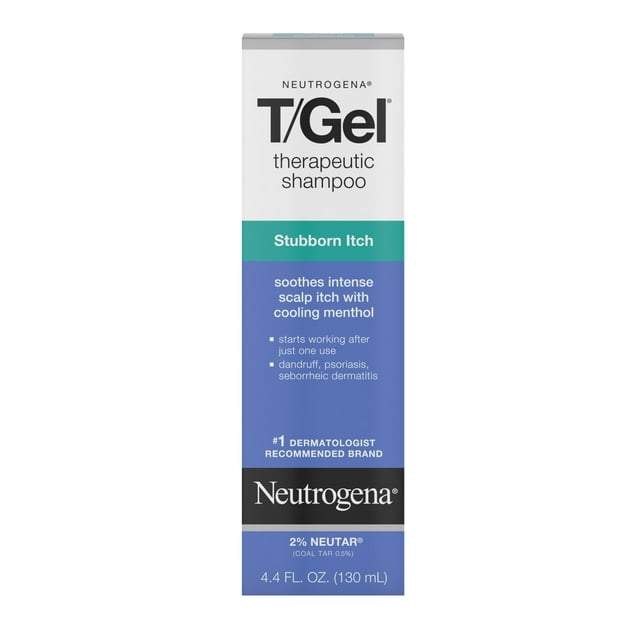 Neutrogena T/Gel Stubborn Itch Therapeutic Dandruff Shampoo, 4.4 fl. oz