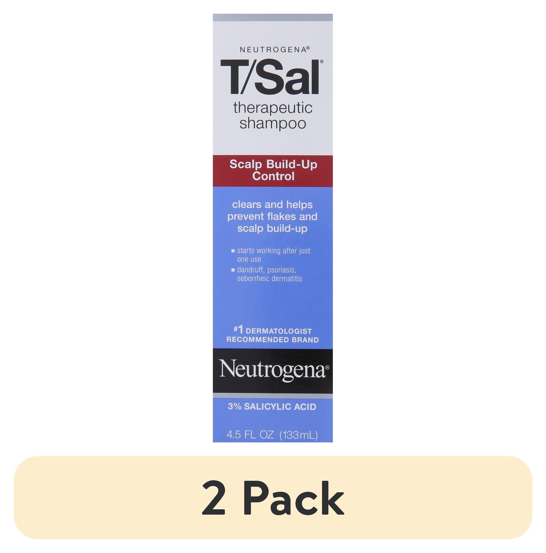 (2 pack) Neutrogena T/Sal Therapeutic Maximum Strength Shampoo 4.50 oz ...