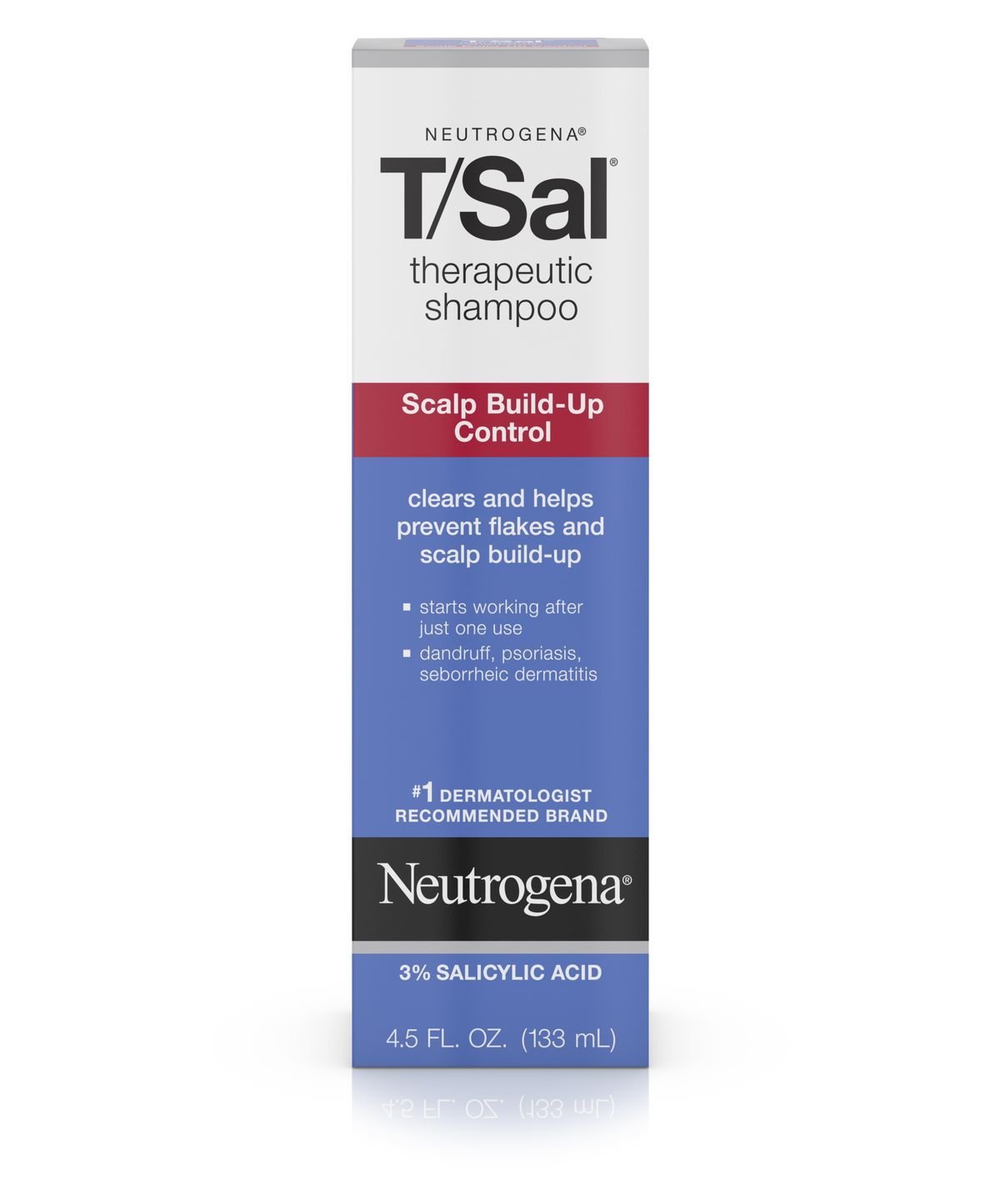 Neutrogena T/Sal Therapeutic Shampoo, 3% Salicylic Acid, 4.5 fl. oz - image 1 of 3