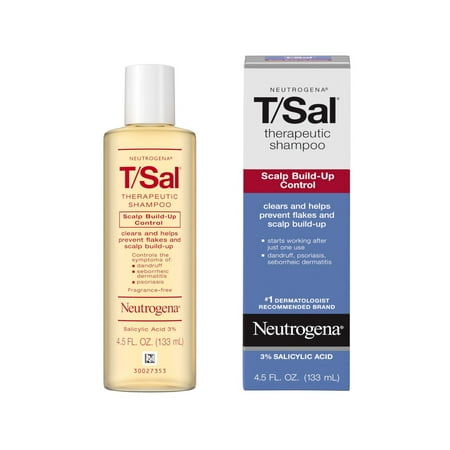 Neutrogena T/Sal Shampoo, Scalp Build-up Control, 4.5 fl oz