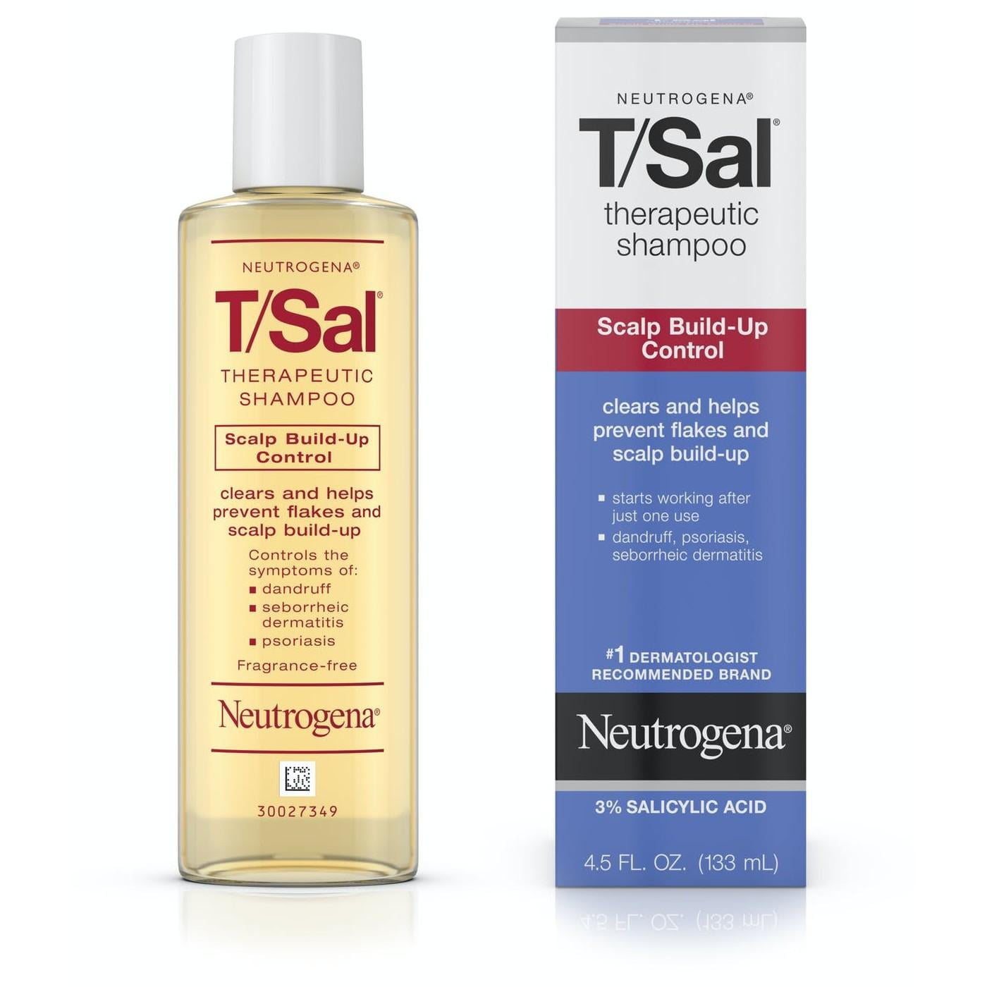 Neutrogena T/Sal Therapeutic Shampoo, Scalp Build Up Control 4.5 Oz.