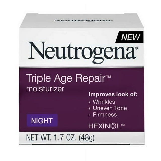 Neutrogena Triple Age Repair Moisturizer Night Cream - 1.7 Oz, 2 Pack