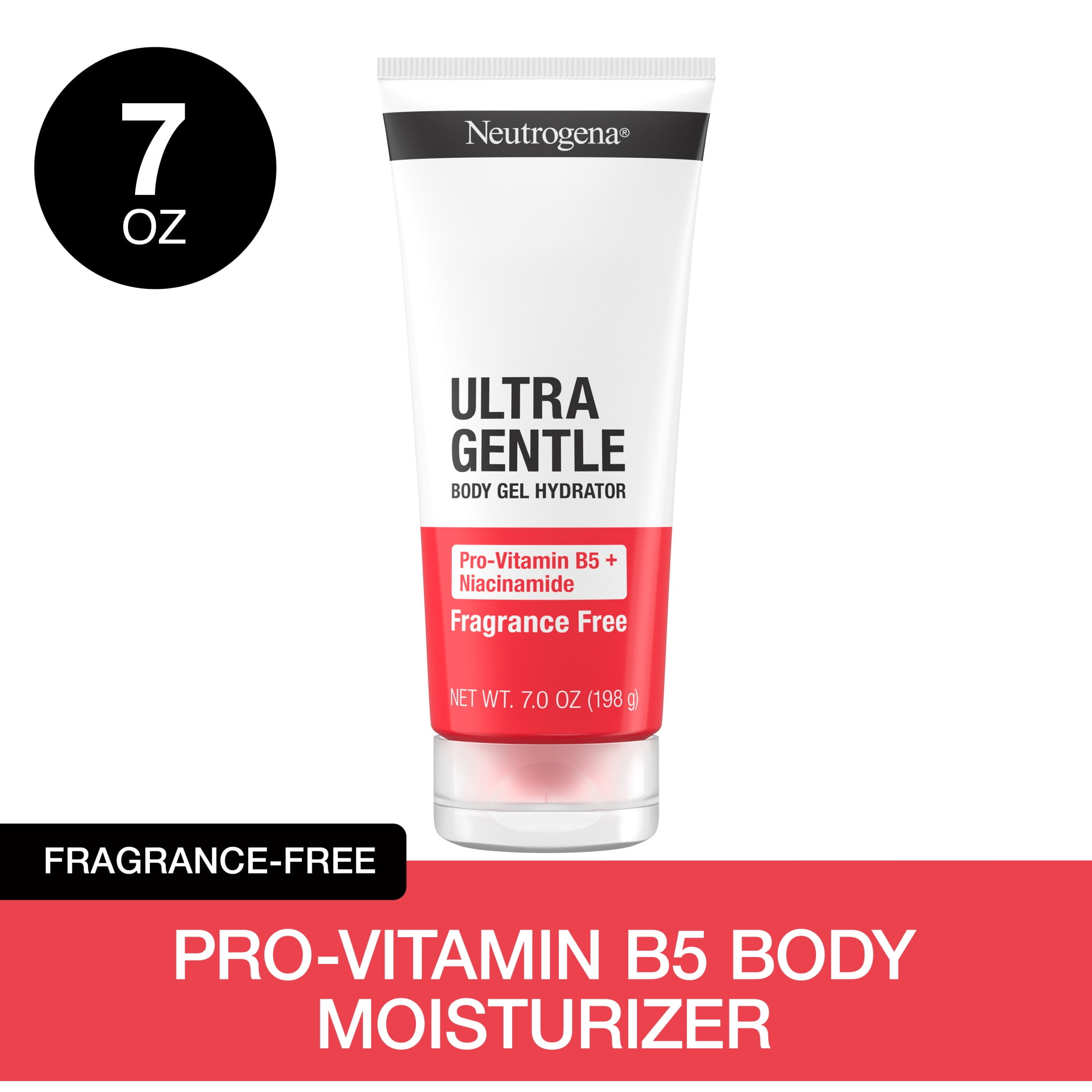 Neutrogena Ultra Gentle Body Gel Hydrator Lotion, Pro-Vitamin B5 Moisturizer, 7 oz