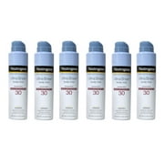 Neutrogena Ultra Sheer Body Mist Full Reach Sunscreen Spray, SPF 30, 5 oz Pack of 6