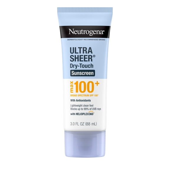 Neutrogena Ultra Sheer Dry-Touch SPF 100 Sunscreen Lotion, 3 fl. oz