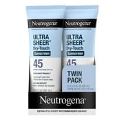 Neutrogena Ultra Sheer Dry-Touch SPF 45 Sunscreen Lotion, two, Two 3 fl. oz