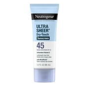 Neutrogena Ultra Sheer Sunscreen SPF 45 Body Sunscreen Lotion, Travel Size Sunscreen, 3 fl oz