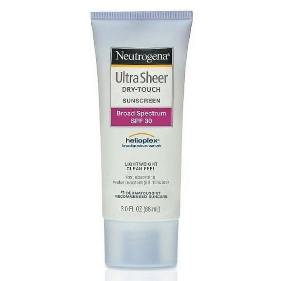 Neutrogena Ultra Sheer Dry-Touch Sunscreen Lotion SPF 30, 3 fl oz Per Tube
