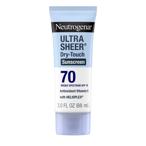 Neutrogena Ultra Sheer Dry-Touch Sunscreen Lotion Broad Spectrum SPF 70, 3 fl oz