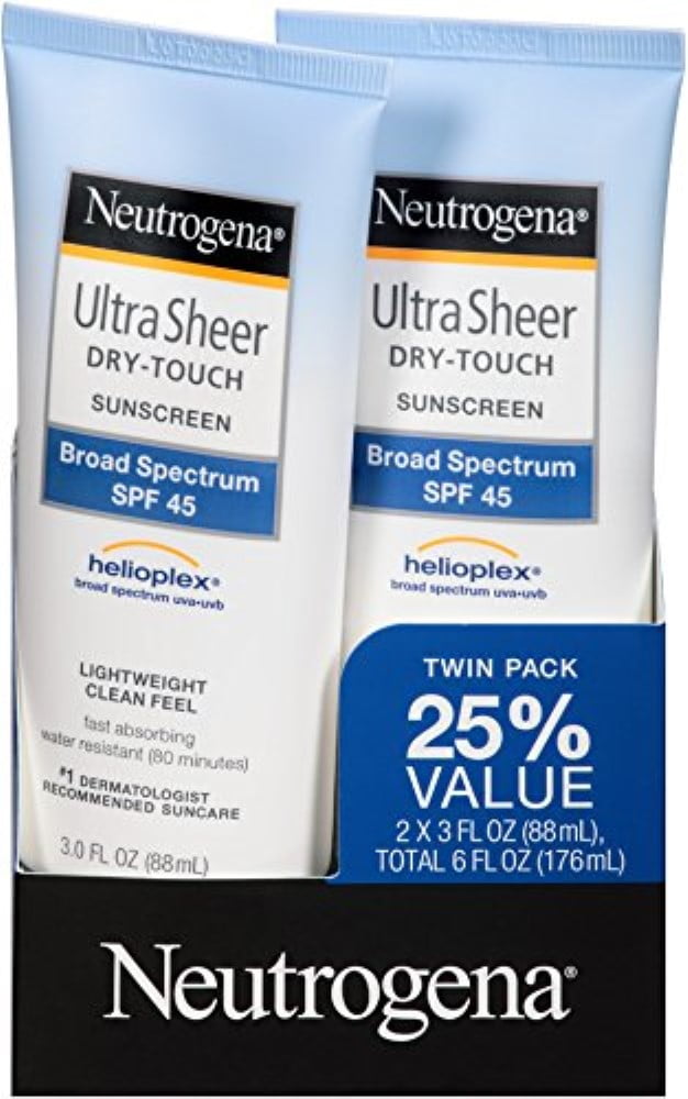 Neutrogena Ultra Sheer Dry-Touch Sunscreen, SPF 45, 3 oz ea, Value Pack (Pack of 6)