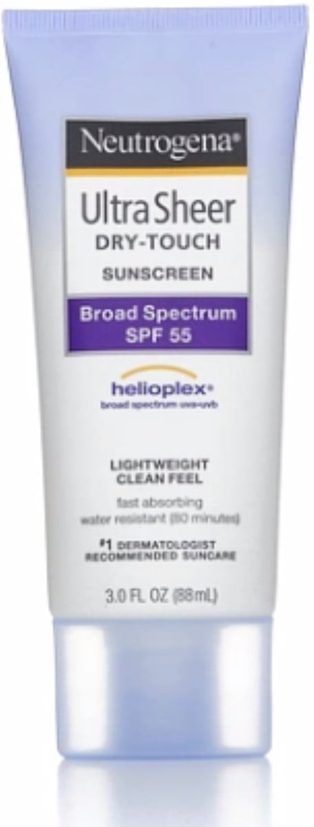 Neutrogena Ultra Sheer Dry-Touch Sunscreen SPF 55 3 oz (Pack of 4)
