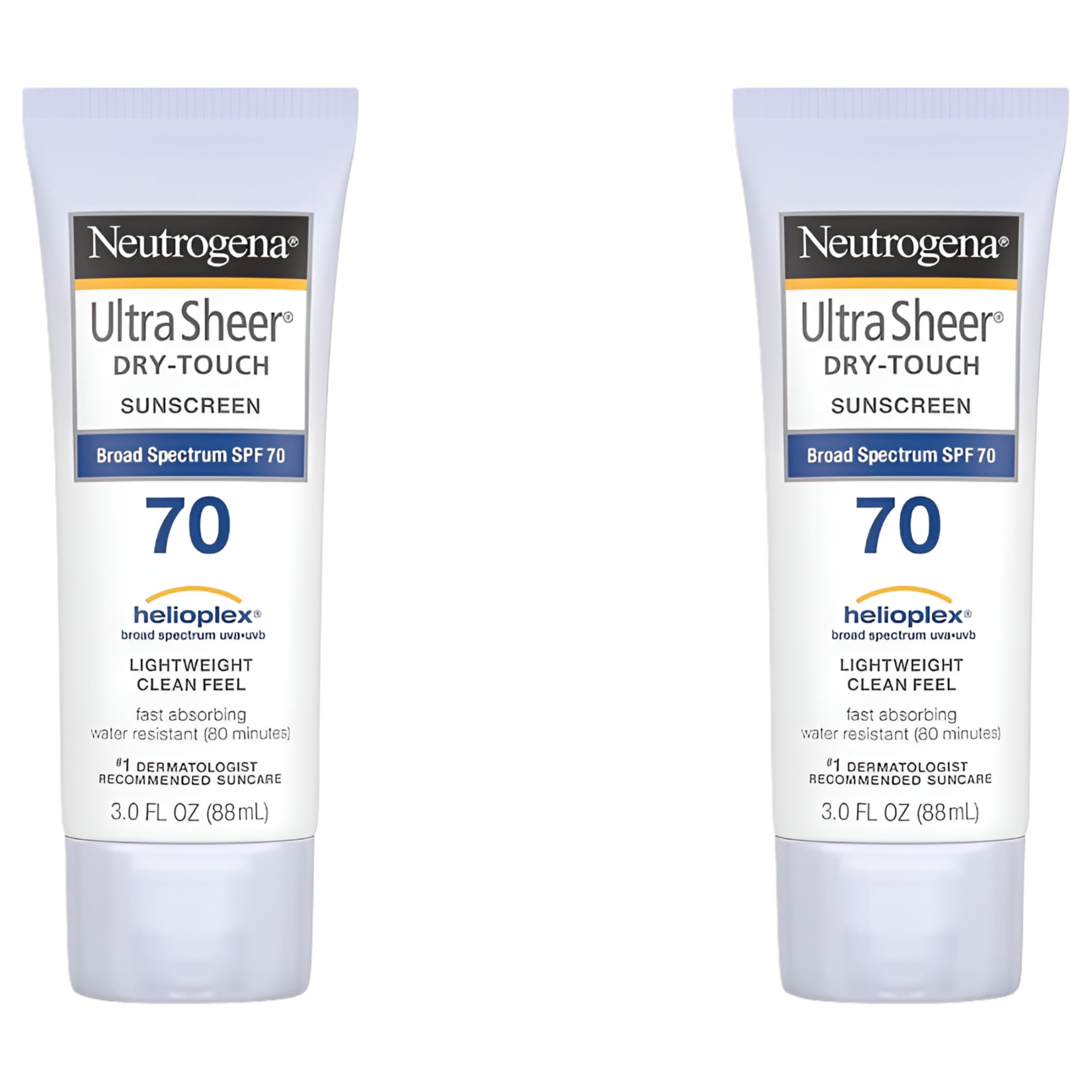 Neutrogena Ultra Sheer Dry-Touch Sunscreen SPF 70 3 oz Pack of 2
