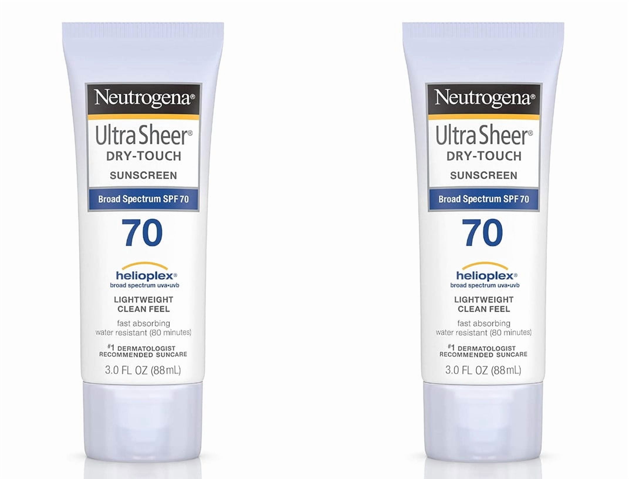 【新品】UltraSheer ニュートロジーナ 日焼け止めSPF70 3本セット Neutrogena, Ultra Sheer Dry-Touch Sunscreen, SPF 70, 3 oz pack of
