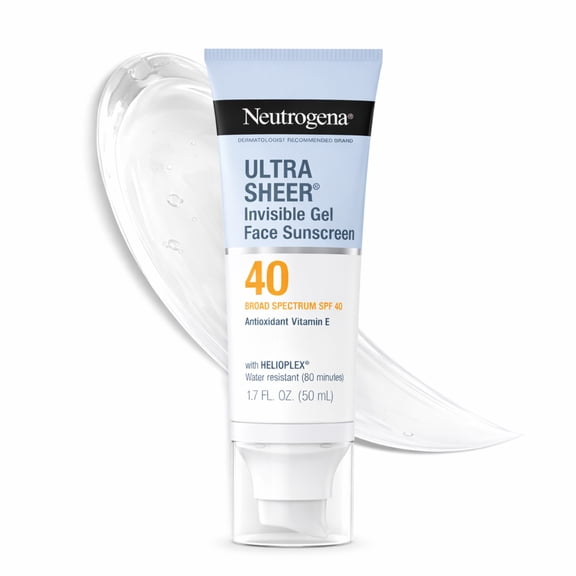 Neutrogena Ultra Sheer Invisible Gel SPF 40 Face Sunscreen, 1.7 fl. oz