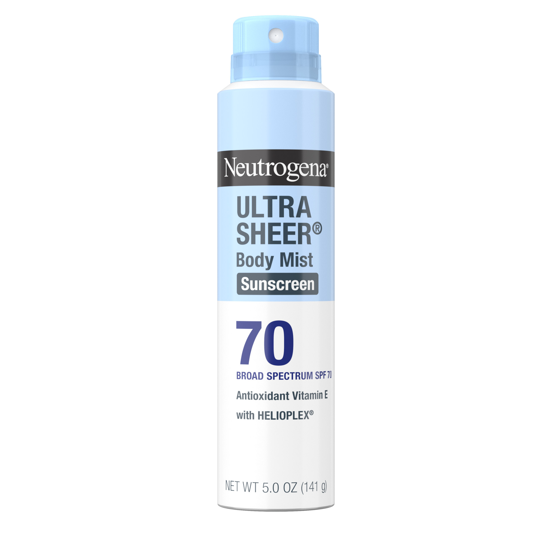 Neutrogena Ultra Sheer protector solar en spray de tacto seco de amplio espectro SPF 70, 5 oz