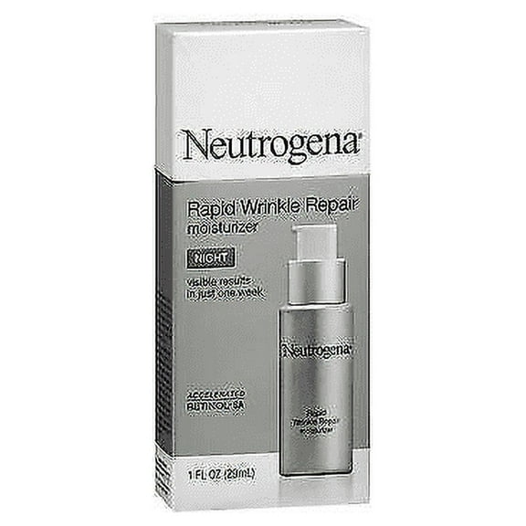 Neutrogena Wrinkle Repair Moisturizer Night Accelerated Retinol,1 oz, 4 Pack