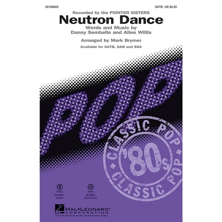 Hal Leonard Neutron Dance ShowTrax CD by Pointer Sisters Arranged by Mark Brymer