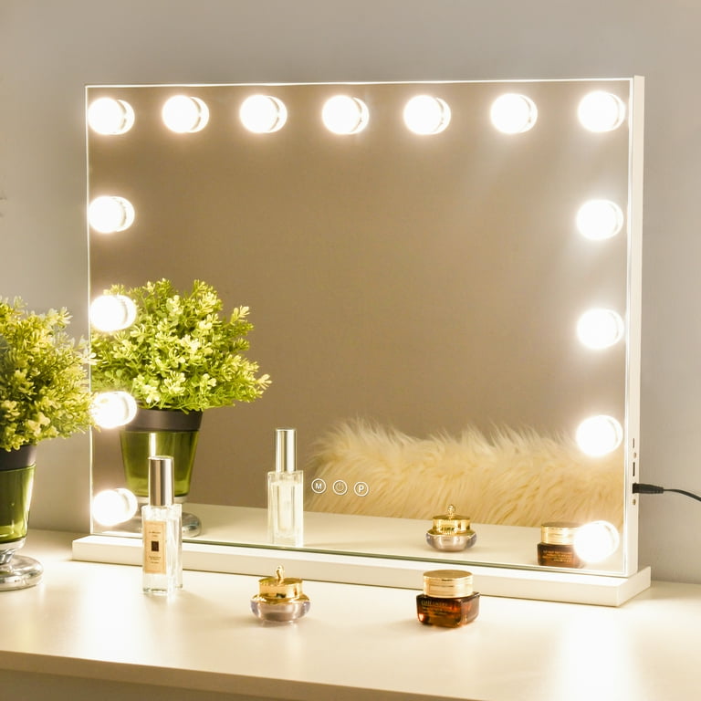 White store hollywood mirror
