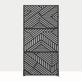 thumbnail image 1 of 72"x35"x16" Outdoor Privacy Screen with Stand Metal Balcony Decorative Screen,Black, 1 of 10