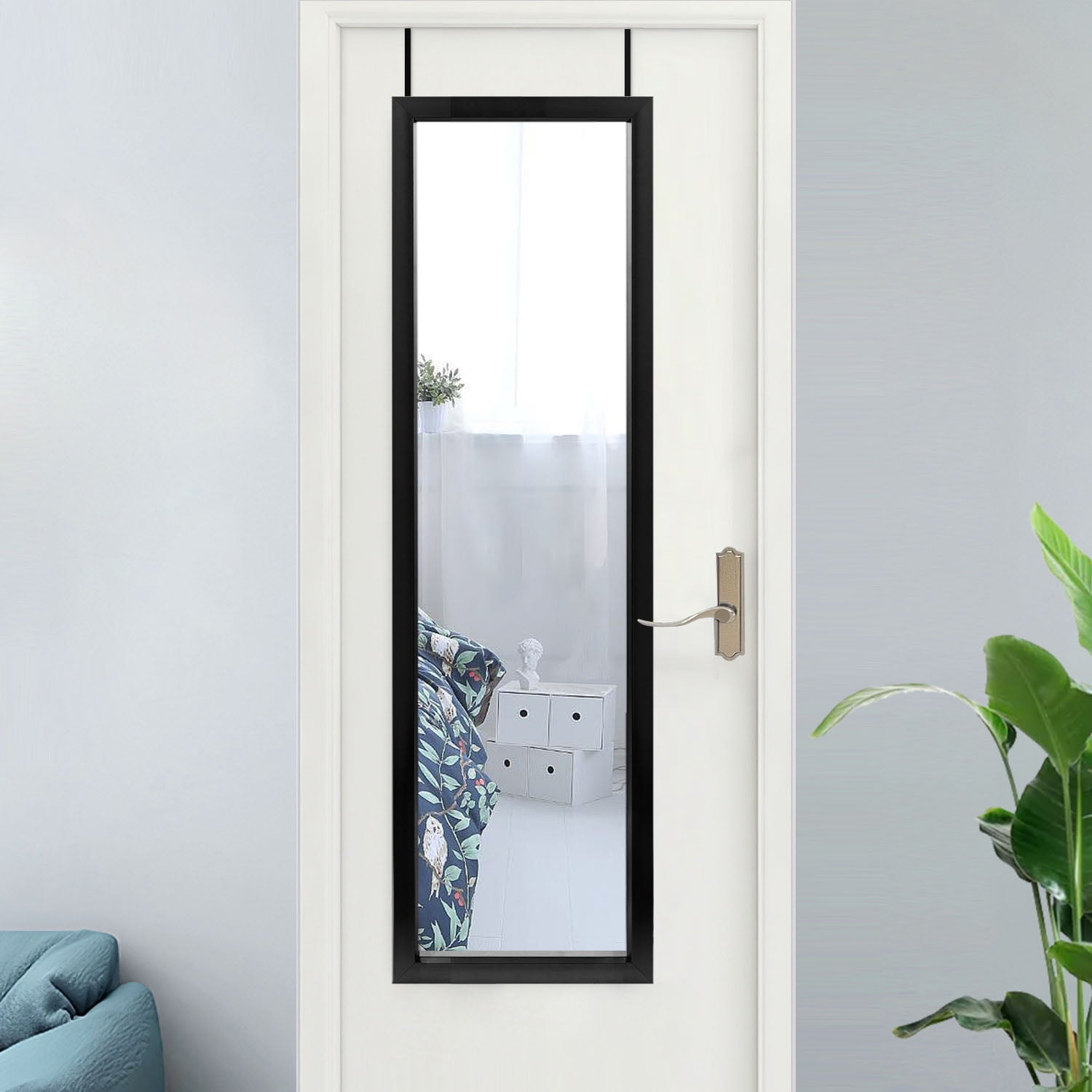 Neutype Door Mirror Full Length Mirror Hanging on the Door Vertically