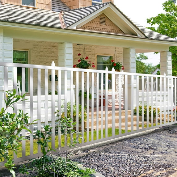 Neutypechic Garden Fence Outdoor Fence Panel Decorative Vinyl Picket Fence 80*40